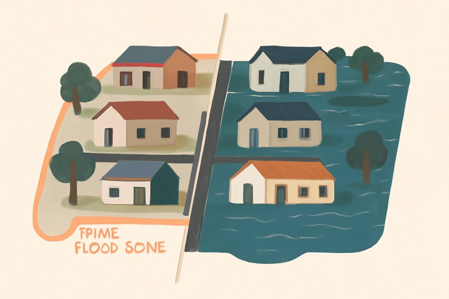 Illustration: FEMA flood zones across Western NC counties