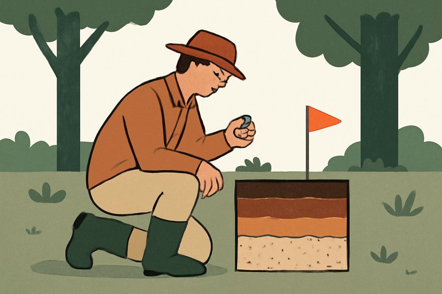 Illustration: comparing a recorded plat with a commissioned survey